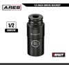 ARES 71505-19mm Harmonic Balancer Socket for Honda - Deep Counter-Weighted