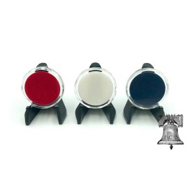 AIR-TITE TCD Red White & Blue Coin Holder Capsule 1 Gram Silver Gold Bar & Black Stand