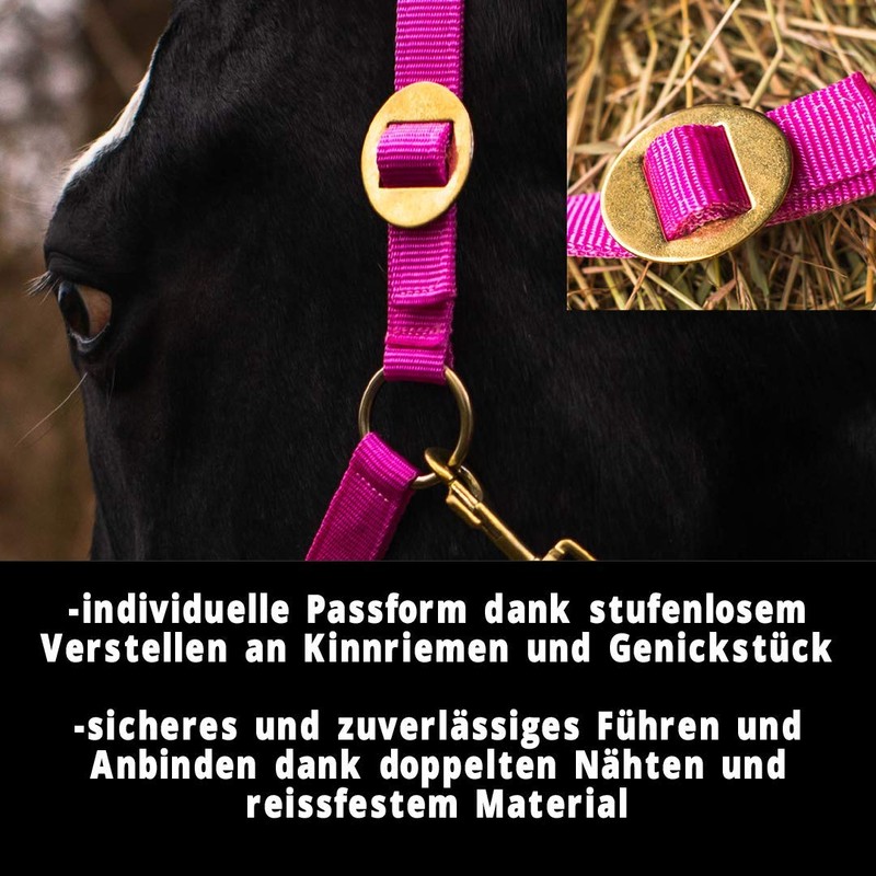 Halter for Horses with Knit, Lead Rope Horse with Halter,