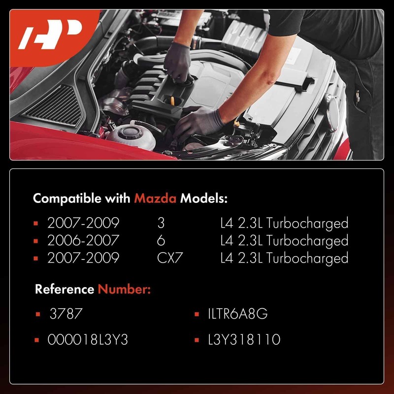 A-Premium Iridium Platinum Bujías compatibles con Mazda 3 2007-2009, 6