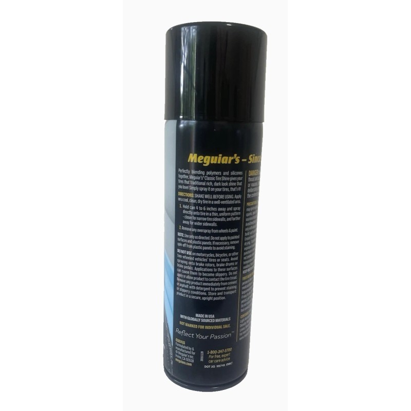 Meguiar's Meguiars Classic Insane Shine Tire Spray, 15 oz