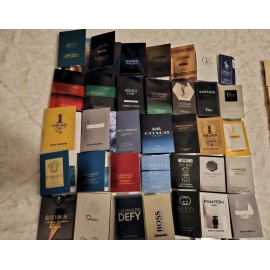 Bellacollection Men's perfume sampler set - Designer perfume sample Lot x 12 assorted vials