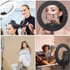 JJ JIANJIN Ring Light Kit:18"/45cm Outer 55W6700k Dimmable LED Light,