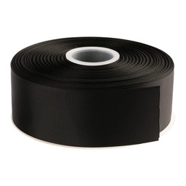 AVANAVA Cinta de grogrén de 2 pulgadas de ancho, 50 yardas, ideal para envolver regalos, lazos para el pelo, decoración del hogar, arreglo floral (030-negro)