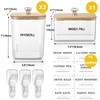 4 Pack Clear Laundry Pods Container & Dryer Sheet Holder