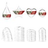 MCE-Commerce A6699420 Acrylic Shapes Set Crystal Clear with Eyelet for