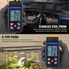 Thermocouple Thermometer with 4 K-Type Thermocouples, Digital Dual-Channel K/J Type