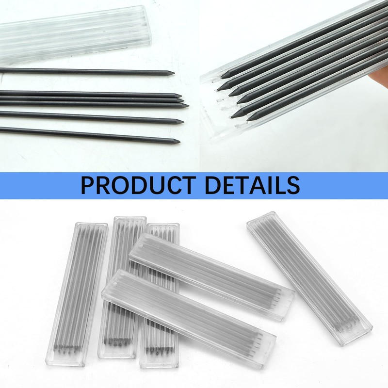EMYVSVO 36 Pcs Dry Pencil Refills 2.8 mm Black Refill