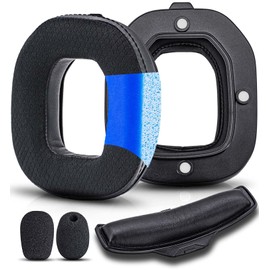 A40 TR Earpads - Cooling Gel Replacement Ear Cushions Compatible with Astro A40 tr Headset I A40 TR Mod Kit/A40 Accessories/Headband/Microphone Foam (Breathable Mesh)