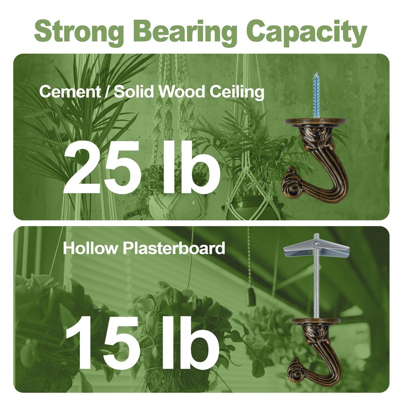 Aidoclip Ceiling Swag Hook Sets - Heavy Duty Hooks with