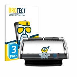BROTECT Anti-Glare Protective Glass for Tefal OptiGrill Elite XL (Pack of 3) Protective Film Tempered Glass Matt [Extremely Scratch-Resistant 9H, Anti-Reflection]