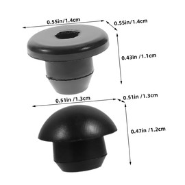 PACKOVE 40pcs Hydraulic Filler Bung Jack Oil Reservoir Plug for Horizontal and Vertical Includes Round and Flat Caps for Automotive Maintenance