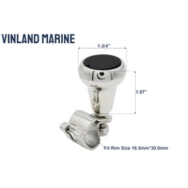 Vinland Marine Boat Steering Wheel Knob Marine, Multiple Styles & Sizes, 316 Stainless Steel, Suicide Knob for Boat Steering Wheel Ball, Boat Steering Parts, steering wheel knob for boat