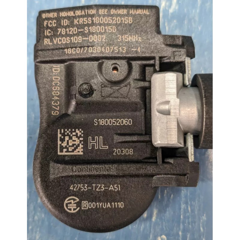 Acura Genuine OEM Acura TPMS Tire Pressure Sensors 42753-TZ3-A51 4
