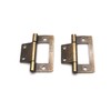 FarBoat 20Pcs Antique Flush Hinges Bifold Non-Mortise Iron Hardware for