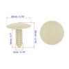 Unifizz 40pcs Plastic Car Hole Rivets Fastener Fender Bumper Push