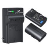 LP LP-E6 LP-E6N Battery and Charger Pack, 2-Pack 2600mAh Battery