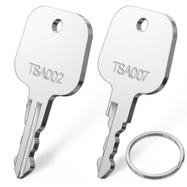 Key for TSA007 TSA002, Ancable Pack of 2 TSA 007 002 Keys Luggage Key, Master Key for TSA007/002 Compatible with Luggage Suitcase Password Locks TSA Lock