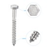 sourcing map Hex Lag Screws, M6 x 60mm 304 Stainless