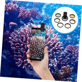 OHPHCALL Coral Filter for Aquarium Decorations Accessories Phone Lens for Sea Tank Photos