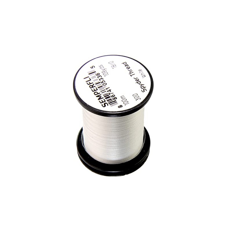 TIEMCO SENPER FLY SPIDER THREAD 18/0 WHITE