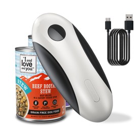 Rechargeable Electric Can Opener - One Touch Automatic, Hands Free Operation Easy Grip for Seniors & Arthritis, Works with All Cans - Cordless, No Sharp Edges