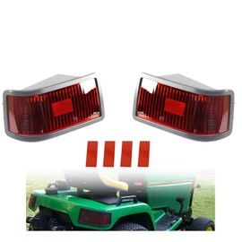 STILEALUS Tail Light Kit Fits for John Deere 415 425 445 455 Without Bulbs Red Lens Replaces# M116504 M116505 M116132 M116133 M117275