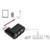 Sanpyl Hub Adaptador USB, Delgado 3 Puertos USB 2.0 Mini