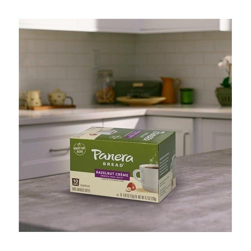 Panera Bread Hazelnut Crème Light Roast Coffee, Single Serve 60