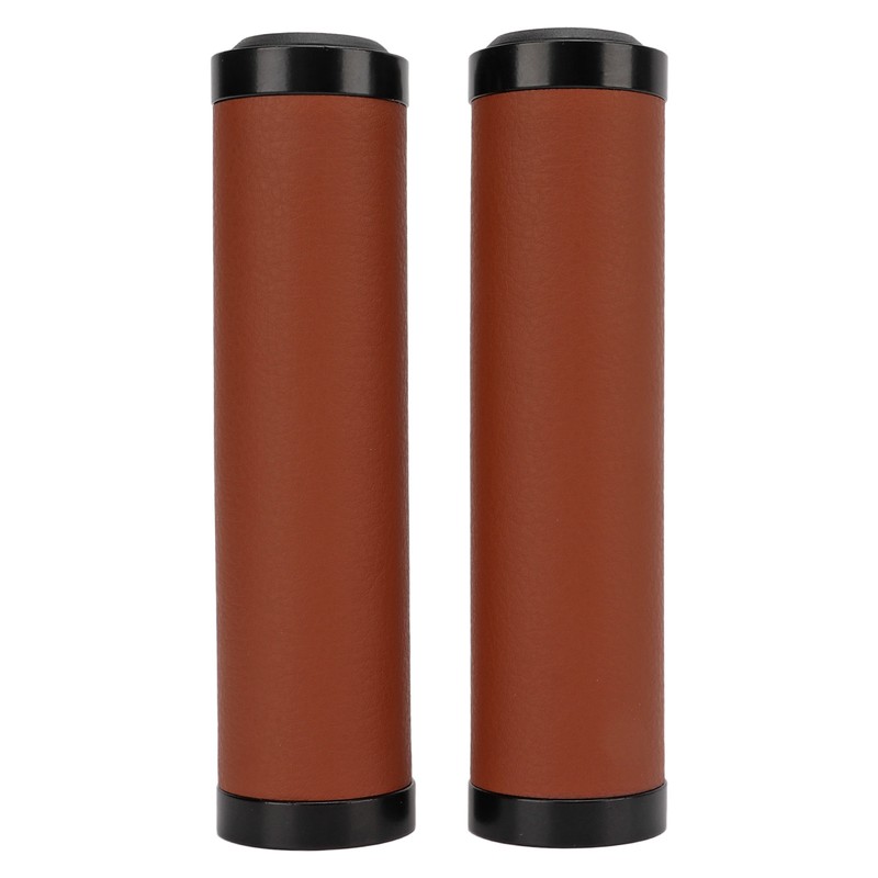 Bike Grips Shockproof Prevent Slip Soft Fiber Leather Handlebar Grips