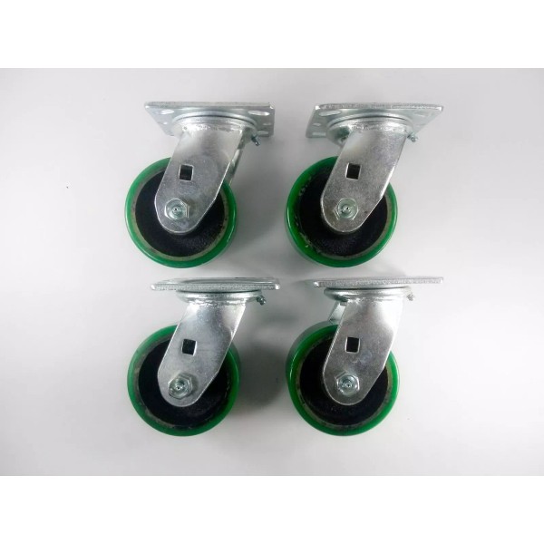Hy-Weld 4" x 2" Polyurethane On Cast Iron (Green) -