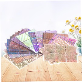 Mikinona 24sheets Reusable Nail Art Stencils Create Unique Designs Patterns for Manicure Art Nail Supplies for Quick Home Manicures