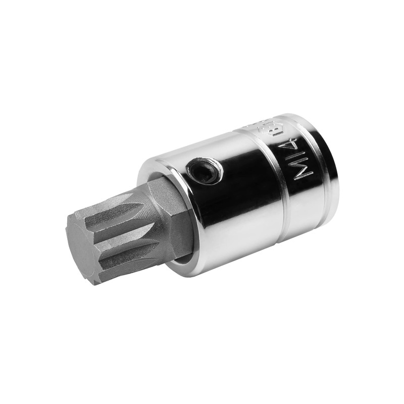 Genius Tools 344+8114 3/8" Dr. M14 Triple Square Bit Socket