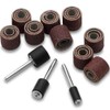 120Pcs Aluminum Oxide Sanding Drum Set,80/120/240 Grit Drum Sander Sanding