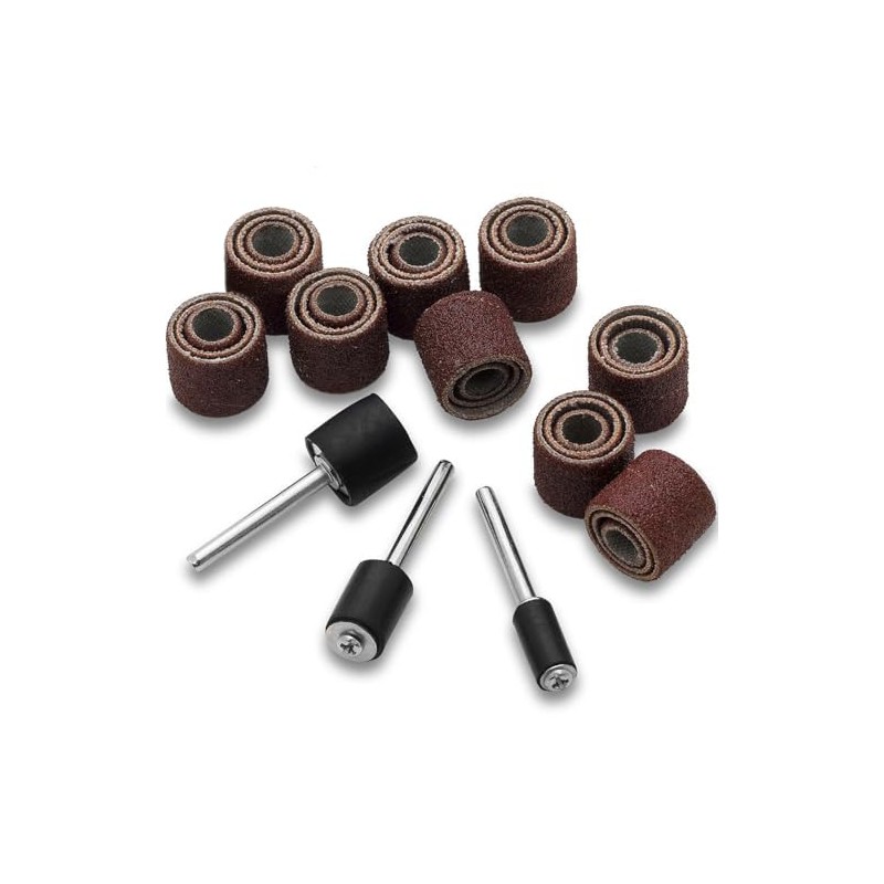 120Pcs Aluminum Oxide Sanding Drum Set,80/120/240 Grit Drum Sander Sanding