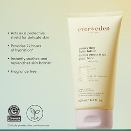 Evereden Loción Protectora Para Bebés Recién Nacidos, 180 Ml | Loción Ligera Y No Grasosa Para Niños Pequeños | Cuidado Limpio Y Suave Para Bebés | No