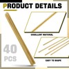 Moxweyeni 40 Pcs Brass Rods 1.5 mm 2 mm Brass