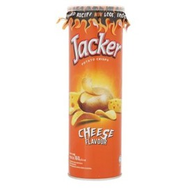 Jacker Potato Crisps 160g (628MART) (Cheese Flavour, 1 Can)