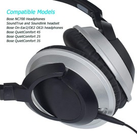 Replacement 2.5mm to 3.5mm Audio Cable Cord Compatible with Bose 700 QuietComfort QC45 QC35II QC35 QC25 Noise Cancelling Headphones, SoundTrue Soundlink On-Ear 2 OE2 OE2i Headphones Aux Cord