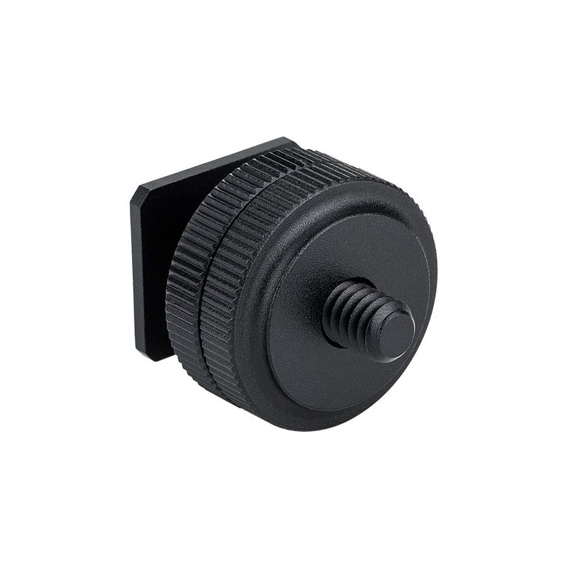 Metal Hot Shoe Adapter for DSLR Camera Rig with 1/4"-20