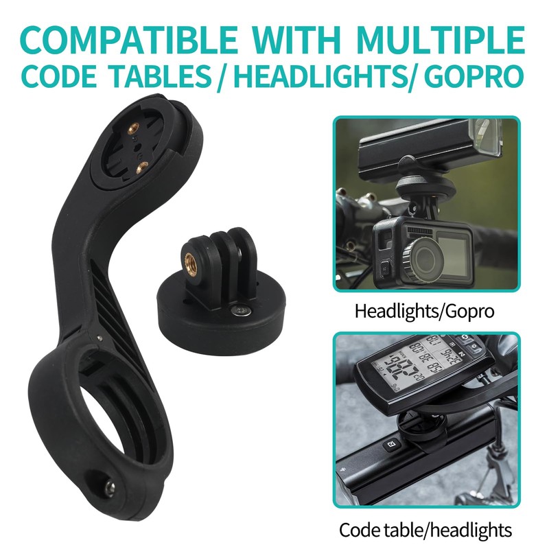 Robust Bicycle Mount for GPS Bicycle Computers and Cameras, Compatible