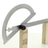 hedue® Degree Gauge 120 mm - Protractor Metal with Measuring