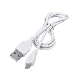 ABLEGRID 5ft White Micro USB Data/Sync Charging Cable PC Laptop Charger Power Cord for UE MegaBoom Boom Roll 2 Wireless Bluetooth Speaker