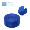 sourcing map Metallic Glitter Velvet Ribbon 1 1/2" x 5