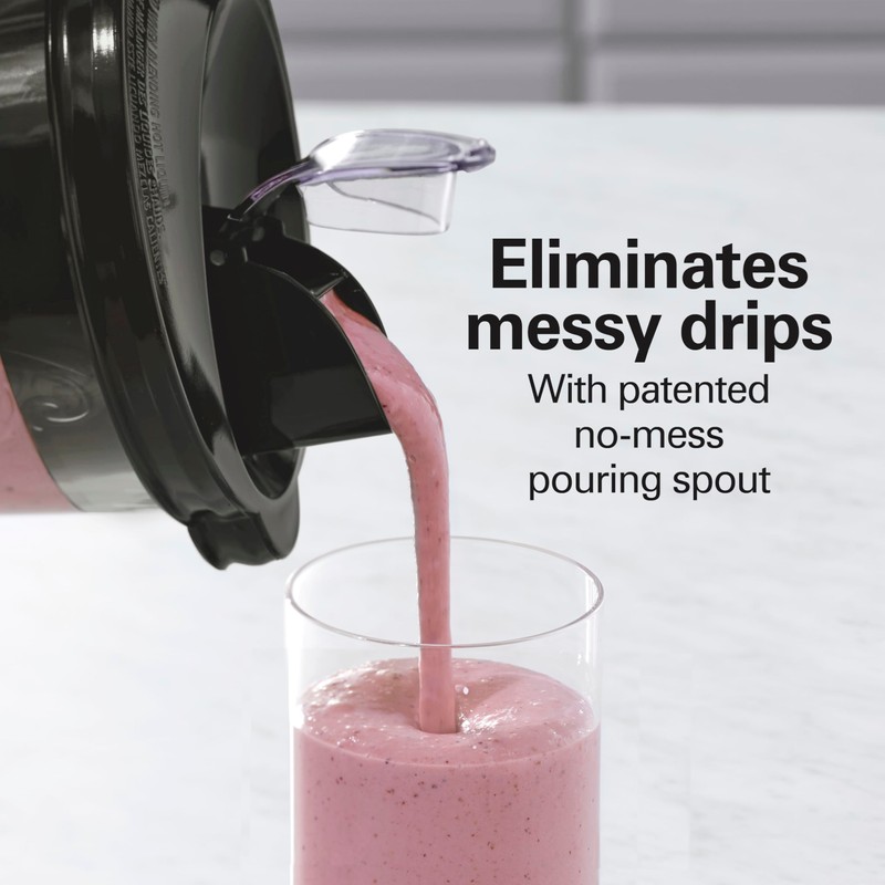 Hamilton Beach Wave Action Blender for Smoothies, Stainless Steel Ice