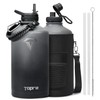Topre 128 oz Insulated Water Bottle,One Gallon Water Flask Stainless