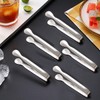 6 Pcs Ice Tongs,Stainless Steel Mini Tong,Durable Serving Tongs,Small Serving
