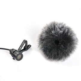 Ruittos 5 Packs Lavalier Microphone Wind Screen Furry Muffs Diameter 1cm Fits Most Lapel Clip Lav. Mini Lapel Microphone Dead Cat Windscreens (5 deadcats)