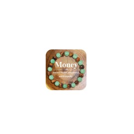 YANCHUN Money Bracelets for Women Jade Beaded Crystal Bracelets Money Attraction Feng Shui Luck Protection Jewelry Gifts for Friends