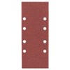 Bosch 2608605296 Sander Sheets for Wood, Top Clamped, 8 Hole, 93mm x 230mm, P80 Grit, Red, Pack of 10